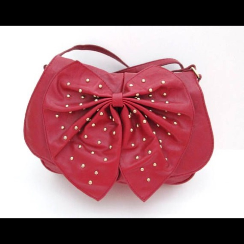 Aldo Red Bow Crossbag